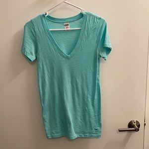 LIGHT BLUE V NECK- MADE BY PINK